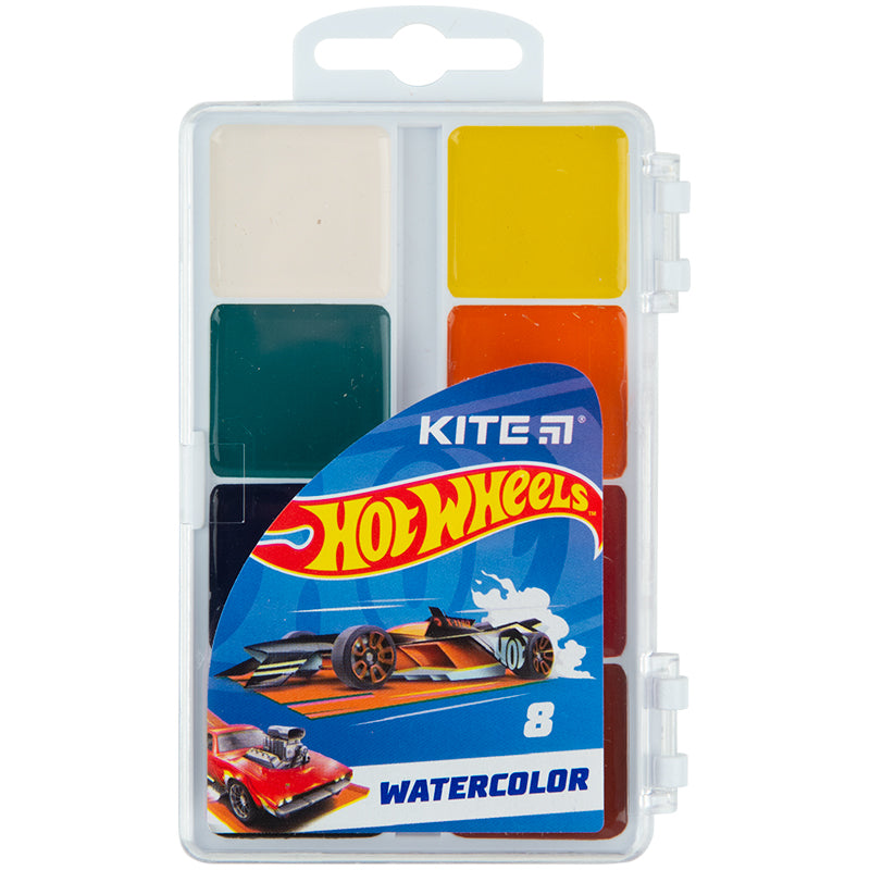 Фарби акварельні Kite Hot Wheels 8 кольорів  HW23-065