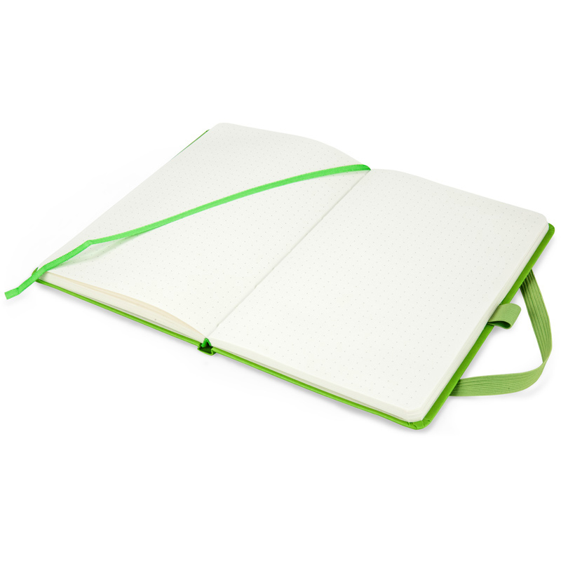 Книга записна Axent Partner 8306-09-A, A5, 125x195 мм, 96 аркушів, крапка, тверда обкладинка, салатова. Фото 5