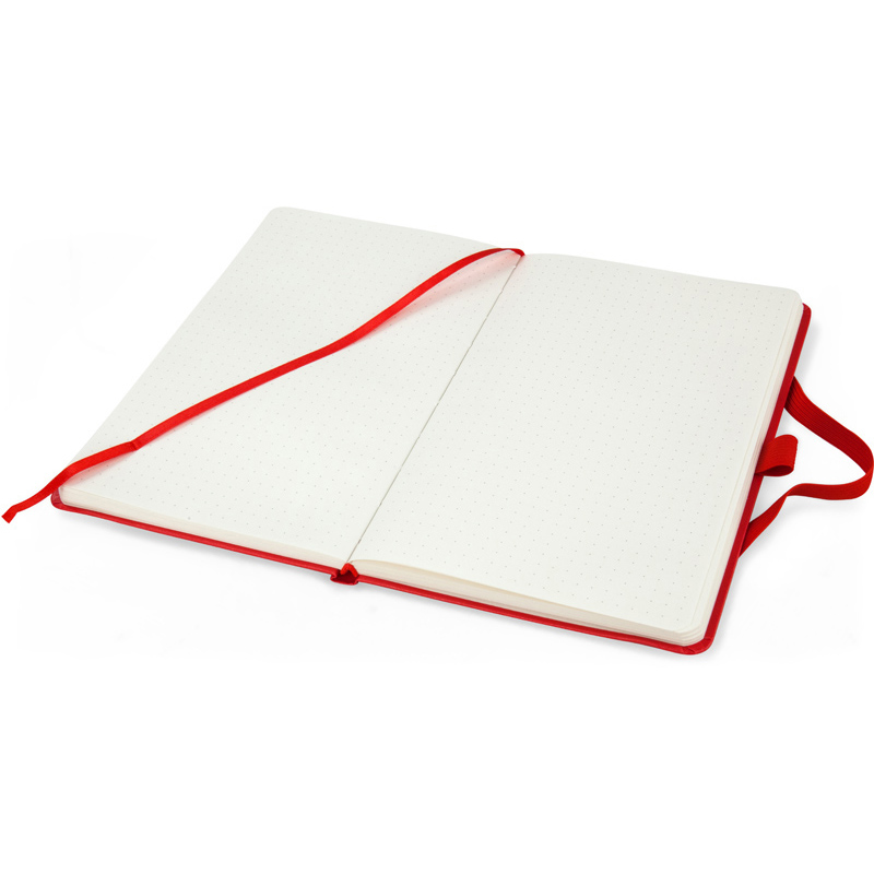 Книга записна Axent Partner 8306-05-A, A5, 125x195 мм, 96 аркушів, крапка, тверда обкладинка, червона. Фото 5