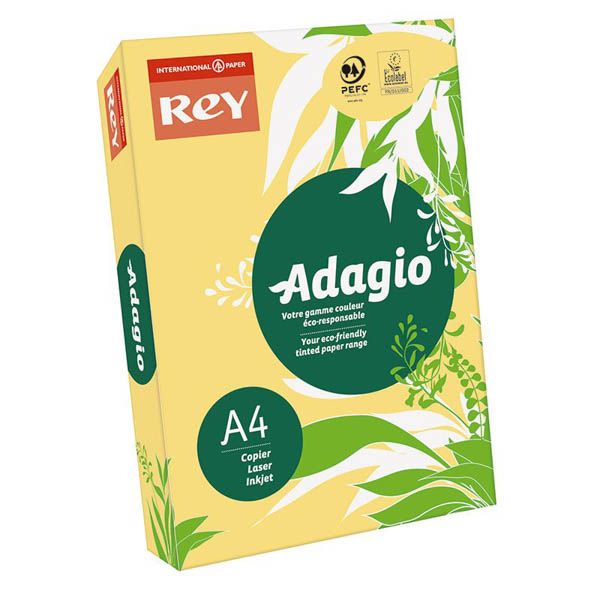 Папір Adagio А4 500 аркушів 02 колір пастель жовтий 00-00026898