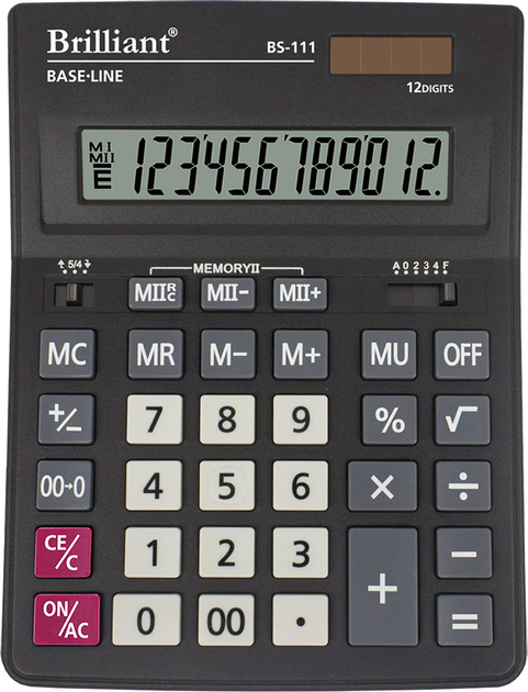 Калькулятор Brilliant 12 розрядів BS-111