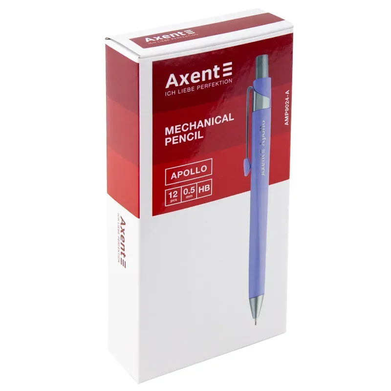 Олівець механічний Axent Apollo AMP9024-A з гумкою, HB, 0.5 мм
