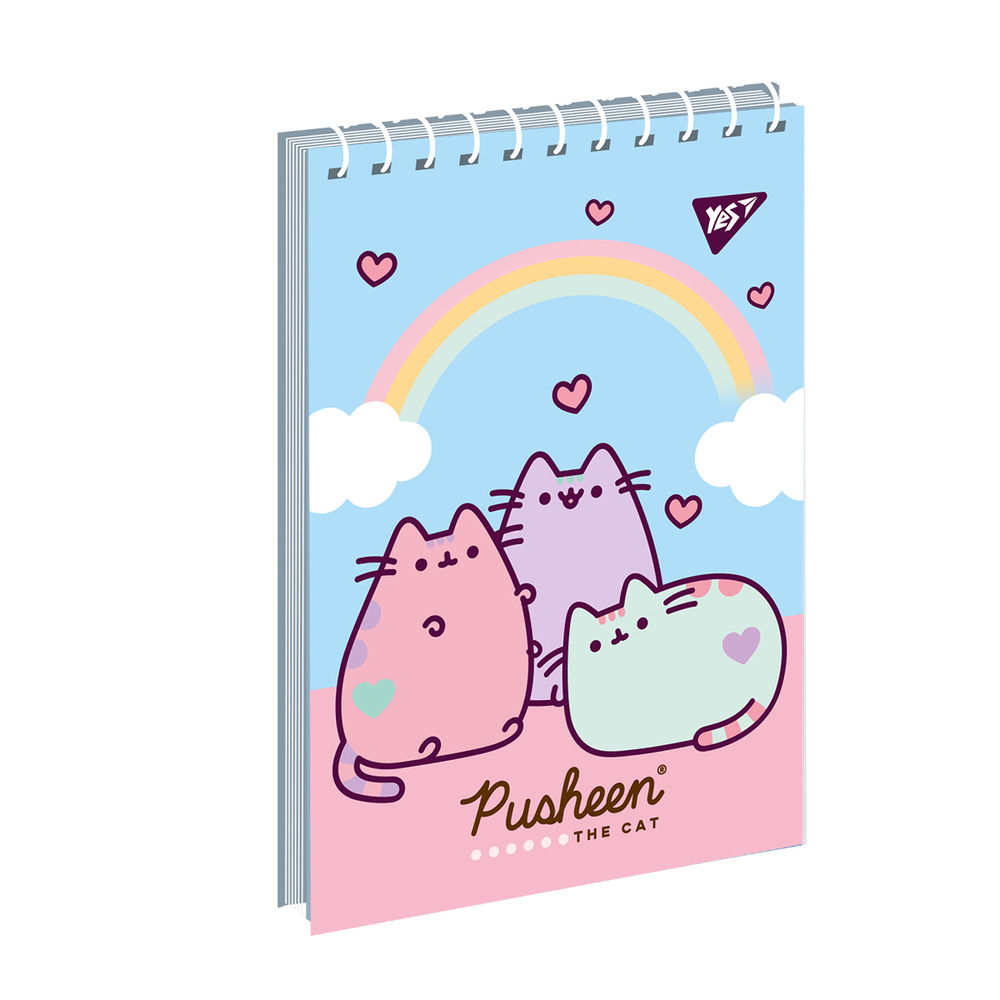 Зошит для записів YES А7 80 аркушів клітинка Pusheen 151966. Фото 2