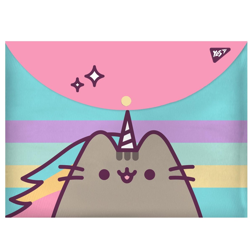 Папка-конверт на кнопці Yes А4 Pusheen 491782