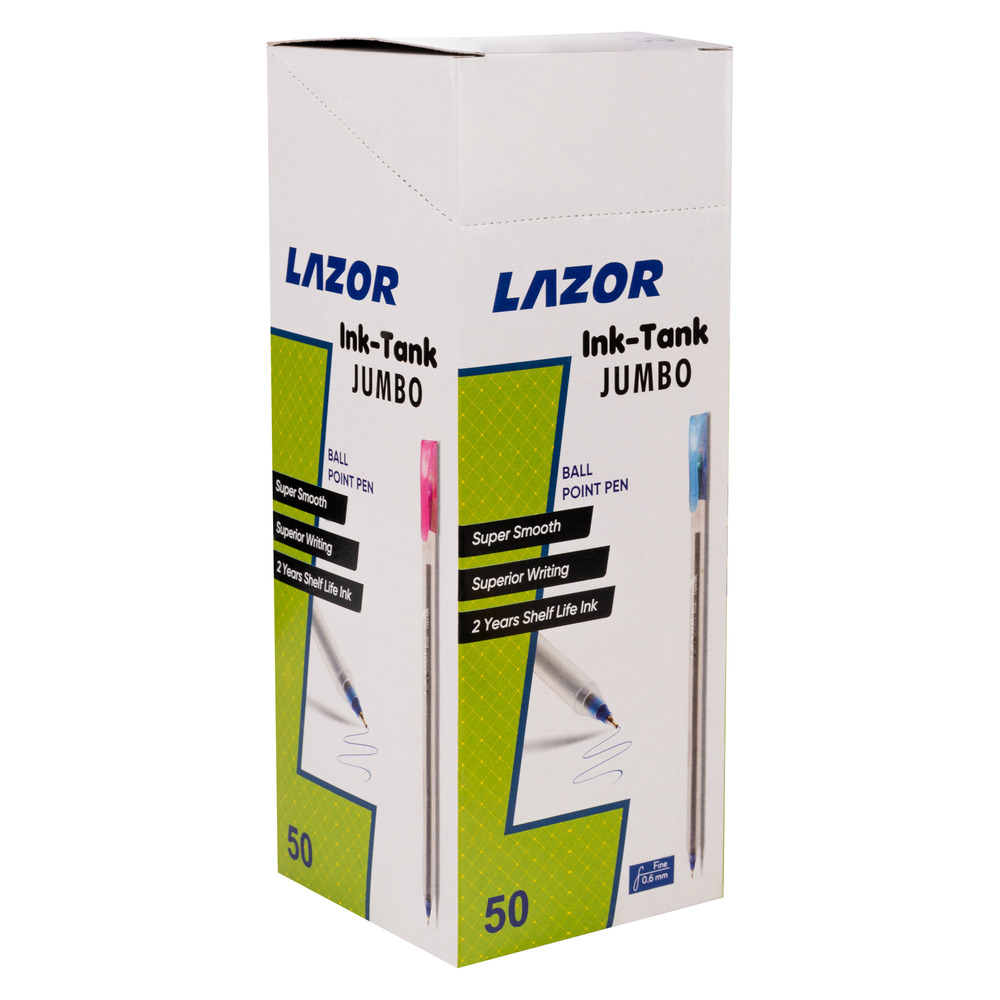 Ручка кулькова LINC LAZOR Ink Tank-Jumbo 0,6 мм чорна 412225. Фото 2