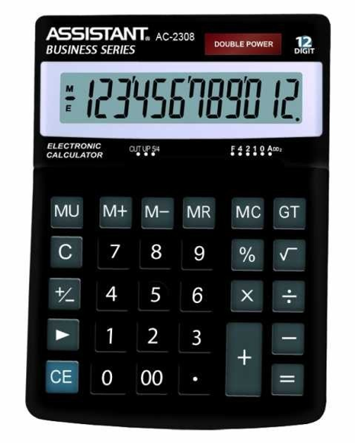 Калькулятор Assistant настільний 12 розрядів AC-2308