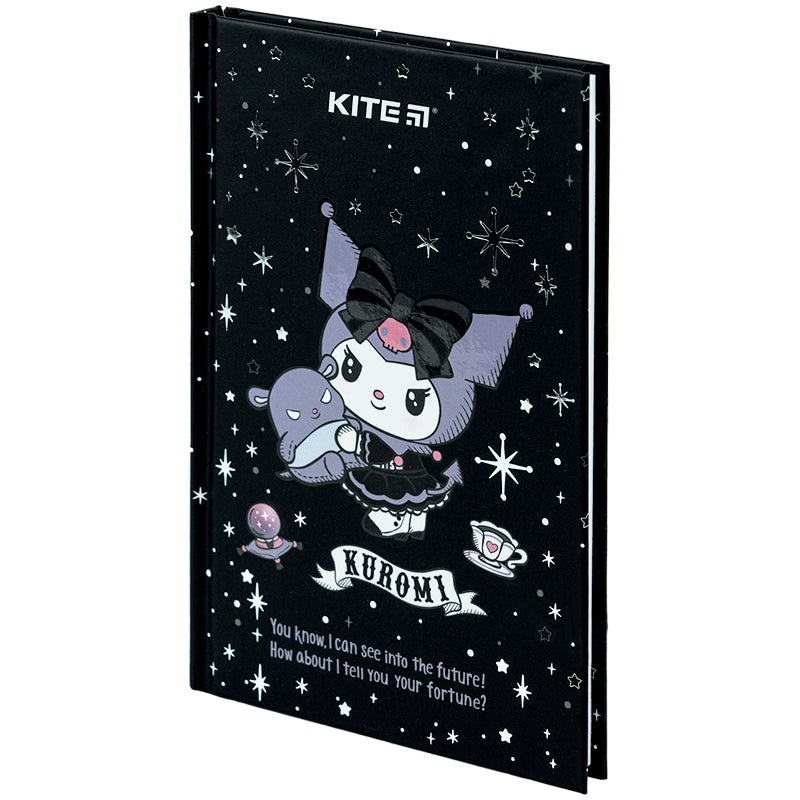Книга записна Kite Kuromi HK24-199-1, тверда обкладинка, А6, 80 аркушів, клітинка. Фото 2