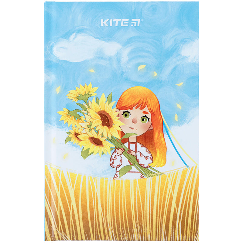 Книга записна Kite K24-199-2, тверда обкладинка, А6, 80 аркушів, клітинка
