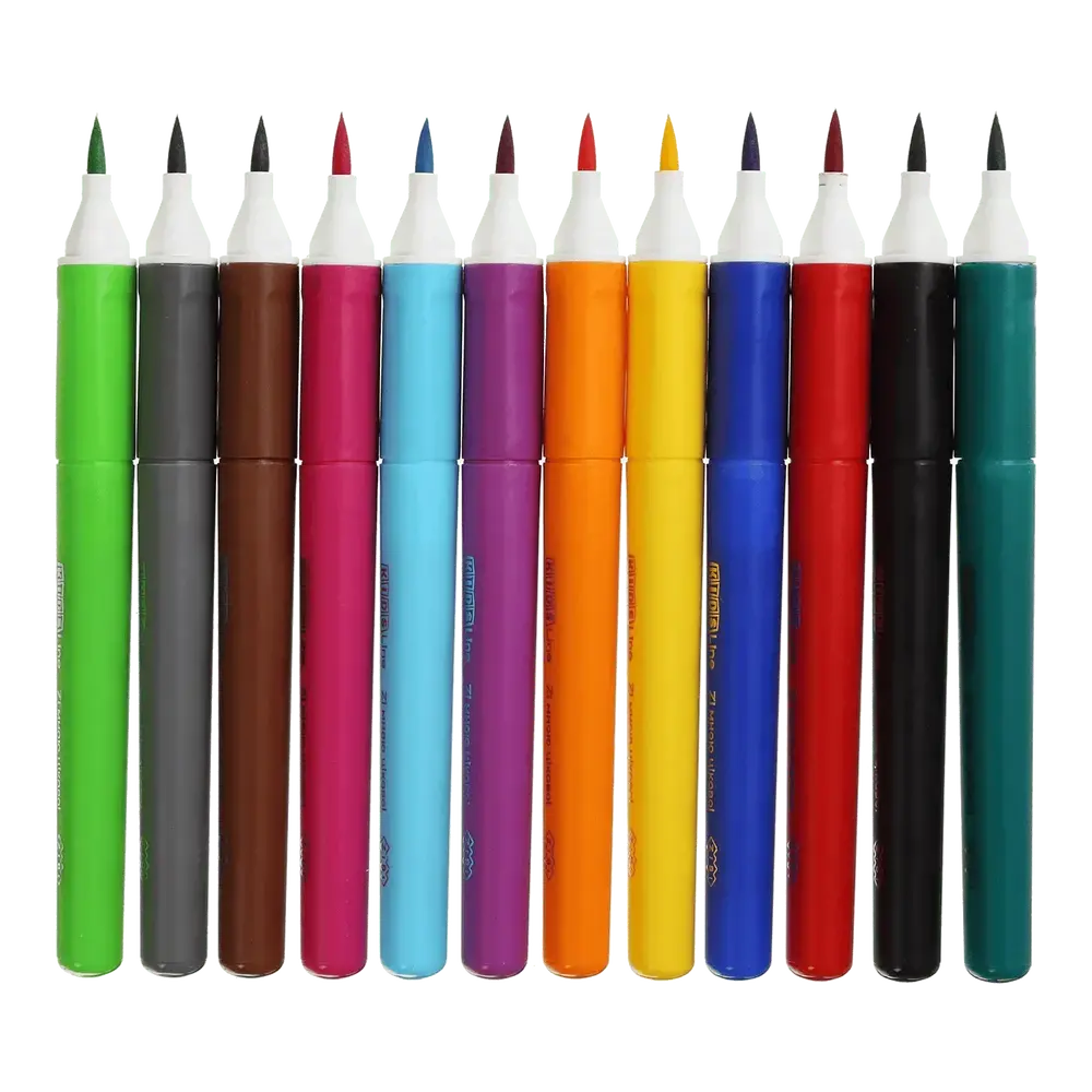 Фломастери Zibi брашеві 12 кольорів JUMBO KIDS Line ZB.2822. Фото 2