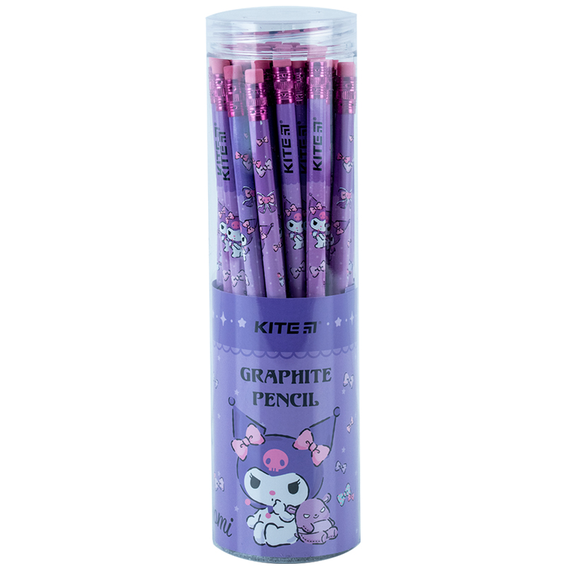 Олівець графітний з гумкою Kite Kuromi HK24-056