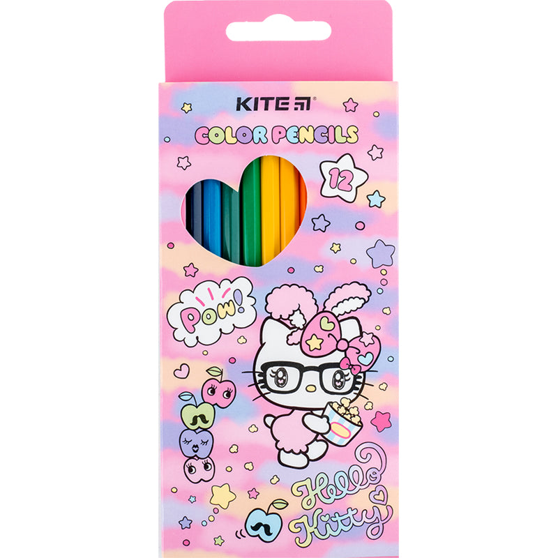 Олівці кольорові Kite Hello Kitty HK24-051, 12 кольорів