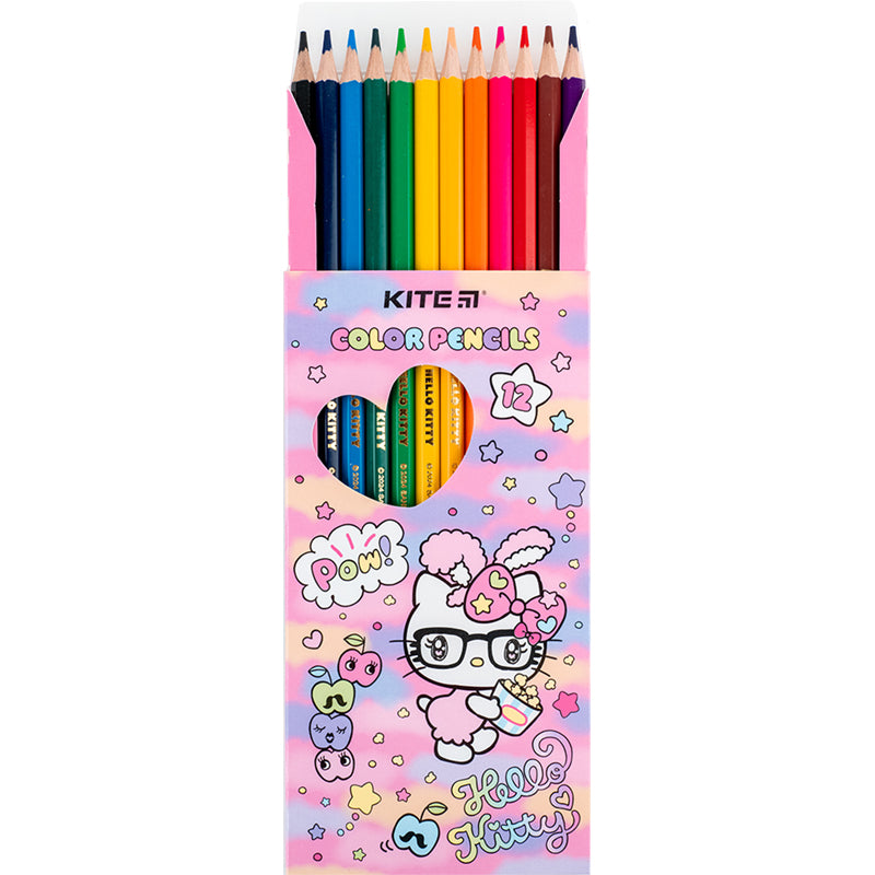 Олівці кольорові Kite Hello Kitty HK24-051, 12 кольорів. Фото 4