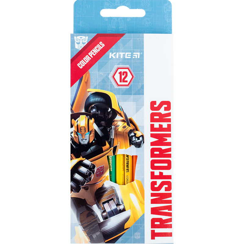 Олівці кольорові Kite Transformers TF24-051, 12 кольорів
