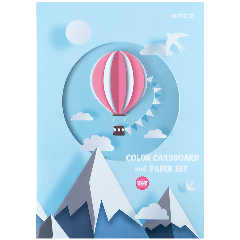 Набір паперу та картону Kite A4 (7+7) K24-1256. Фото 2
