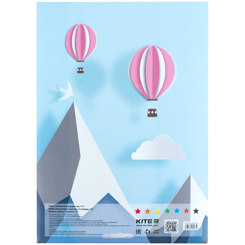 Набір паперу та картону Kite A4 (7+7) K24-1256. Фото 7