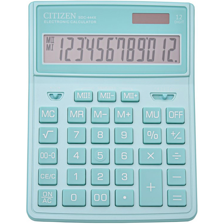 Калькулятор CITIZEN 12 розрядів SDC-444XRGNE