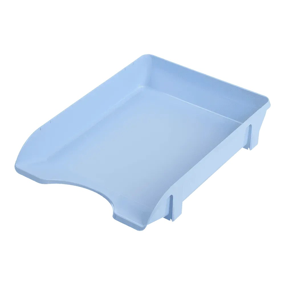 Лоток для паперів пластиковий горизонтальний Buromax Pastel блакитний BM.6354-14