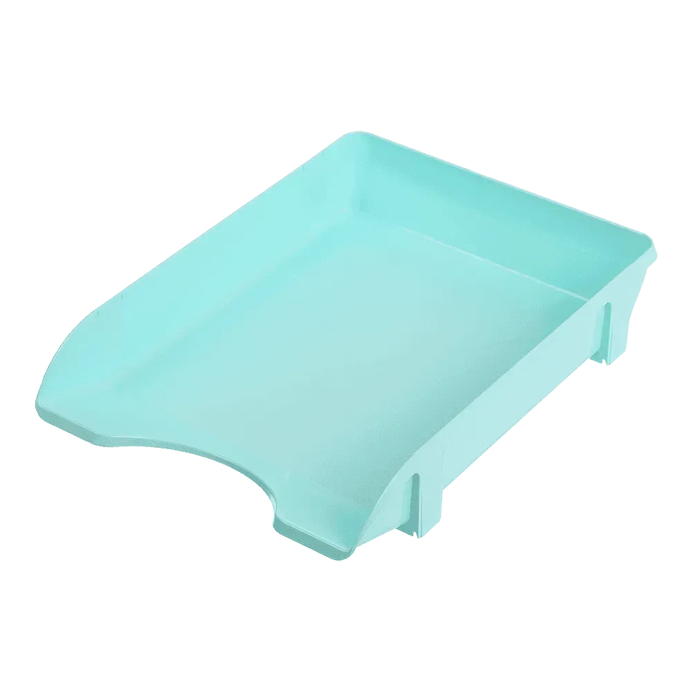 Лоток для паперів пластиковий горизонтальний Buromax Pastel м'ятний BM.6354-38