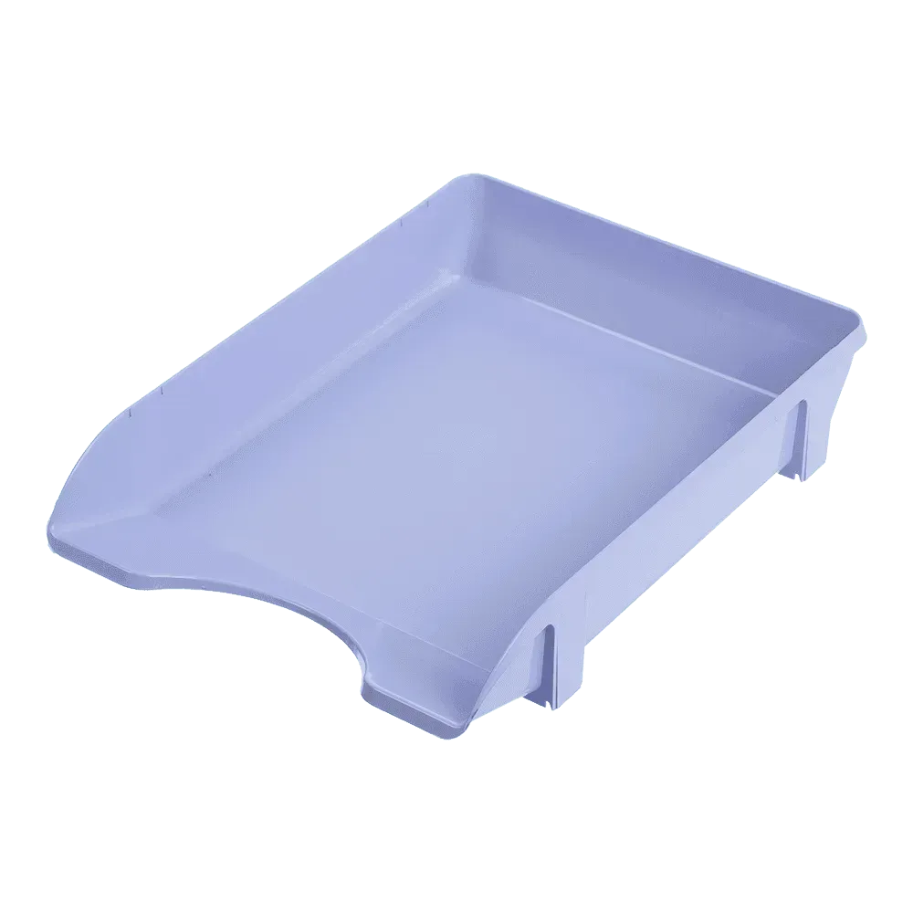 Лоток для паперів пластиковий горизонтальний Buromax Pastel бузковий BM.6354-26