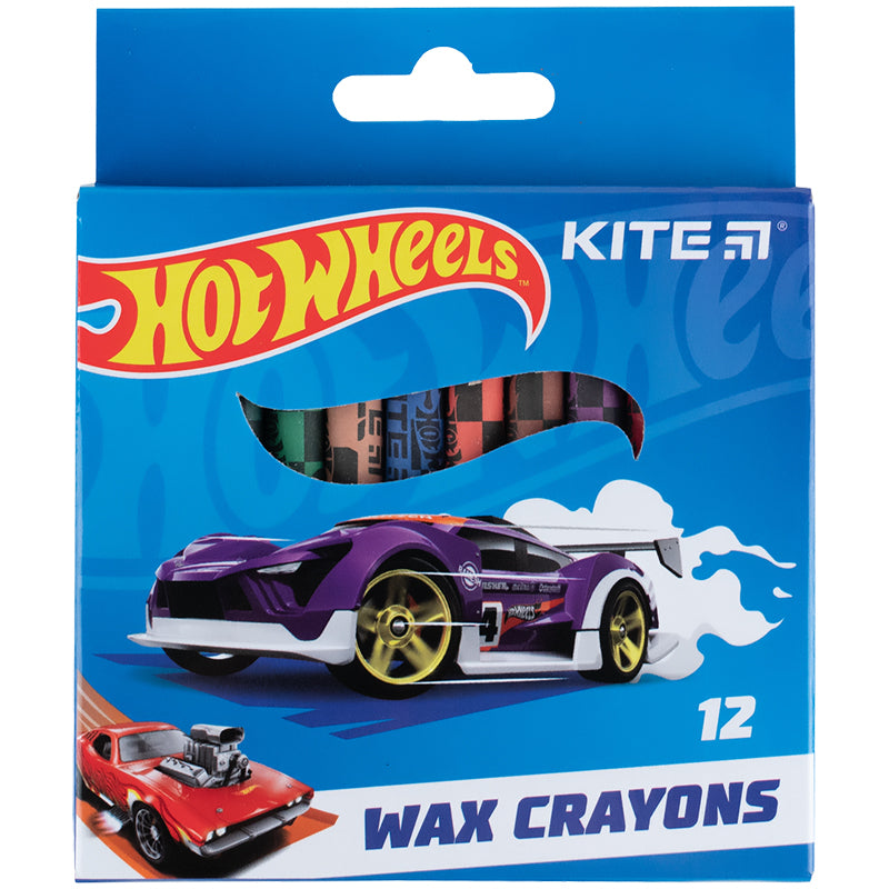 Крейда воскова Hot Wheels 12 кольорів HW24-070