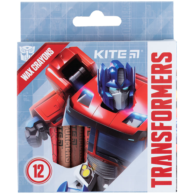 Крейда воскова Transformers 12 кольорів TF24-070