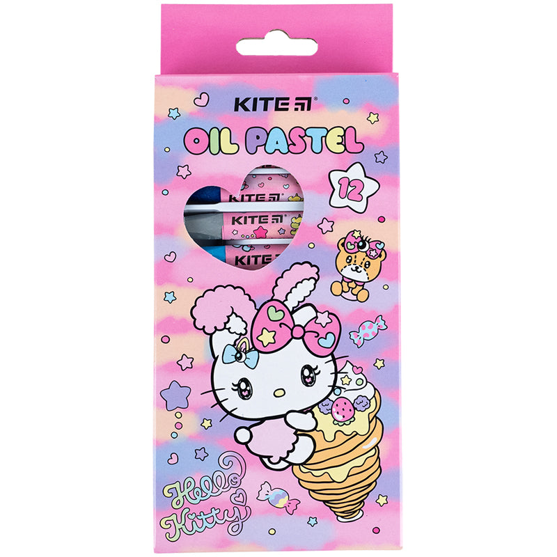 Пастель масляна Kite Hello Kitty 12 кольорів HK24-071