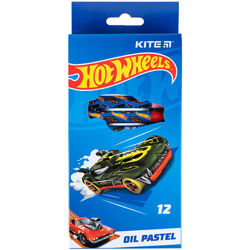 Пастель масляна Kite Hot Wheels 12 кольорів HW24-071