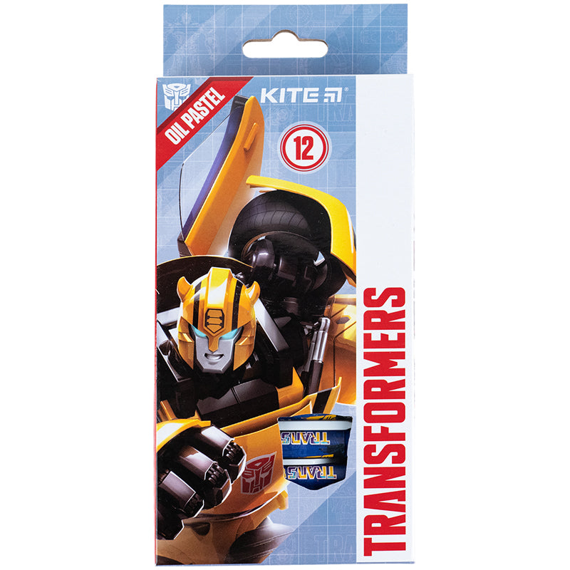 Пастель масляна Kite Transformers 12 кольорів TF24-071