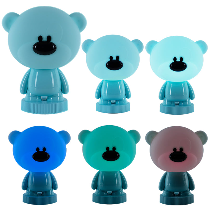 Світильник-нічник LED з акумулятором Bear Kite K24-490-2-3, блакитний. Фото 4