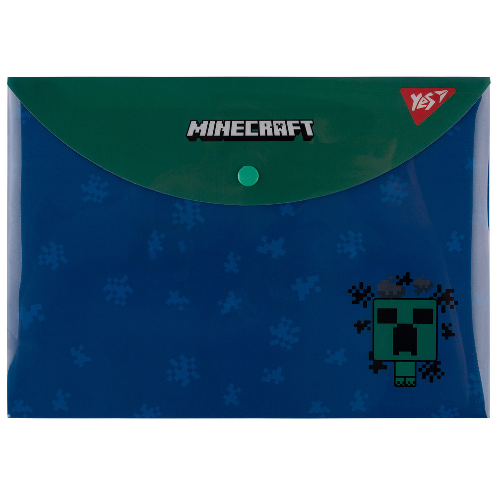 Папка конверт на кнопці Yes Minecraft Creeper B5 492225