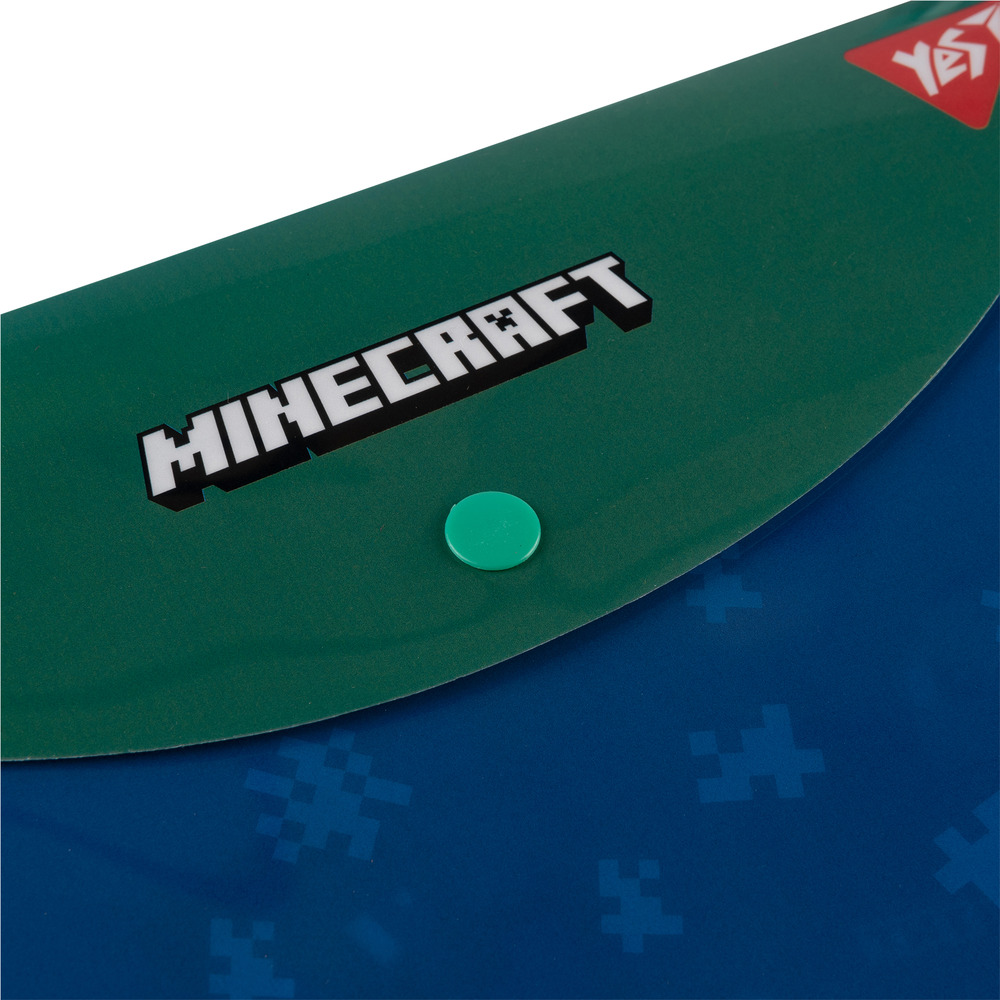 Папка конверт на кнопці Yes Minecraft Creeper B5 492225. Фото 2
