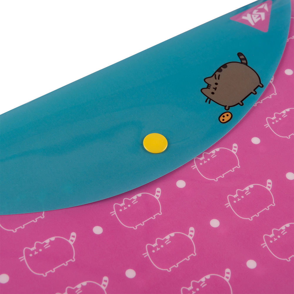 Папка конверт на кнопці Yes Pusheen B5 492226. Фото 2