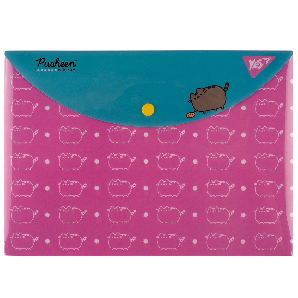 Папка конверт на кнопці Yes Pusheen B5 492226