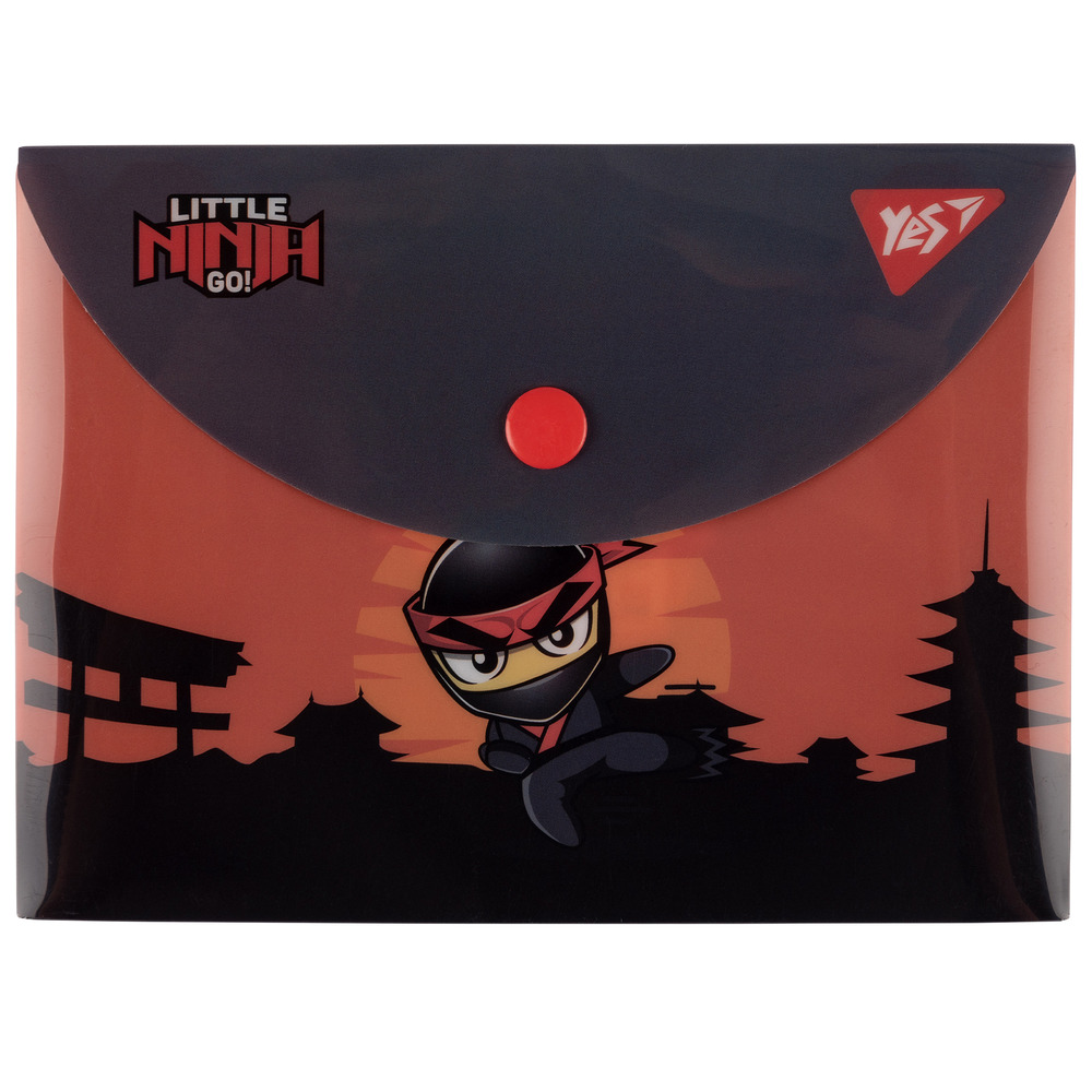 Папка-конверт на кнопці Yes Ninja B7 492265