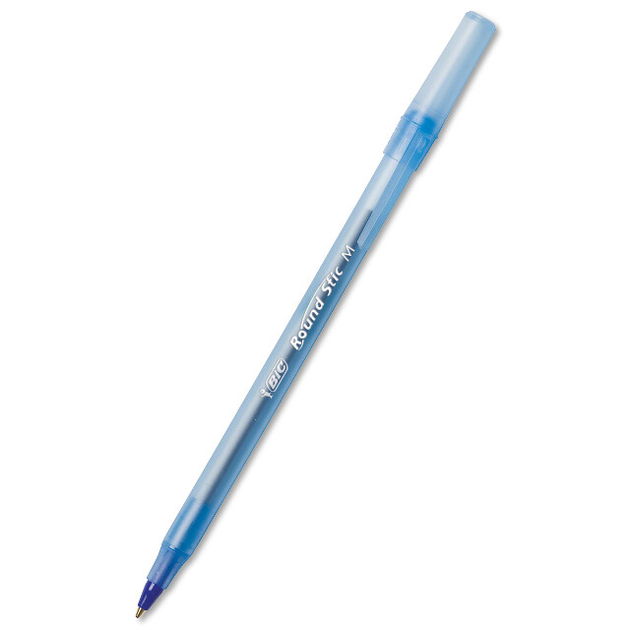 Ручка Bic Раунд Стік, синя, 4 шт в блістері			 bc944176. Фото 2