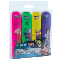 Маркер Highlighter Kite Naruto NR24-444, набір з 4-х кольорів. Фото 4