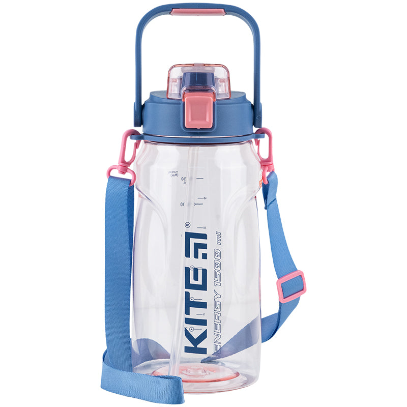 Пляшечка для води Kite K24-1202-2, 1500 мл, рожева. Фото 9