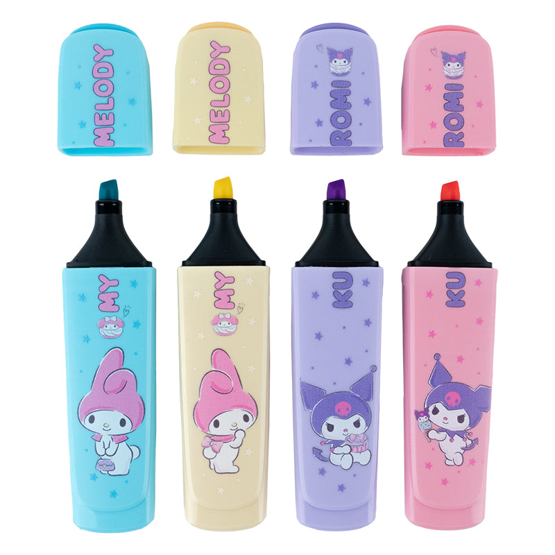 Маркер Highlighter Kite Kuromi HK24-444, набір з 4-х кольорів. Фото 3