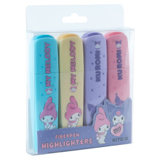 Маркер Highlighter Kite Kuromi HK24-444, набір з 4-х кольорів. Фото 4