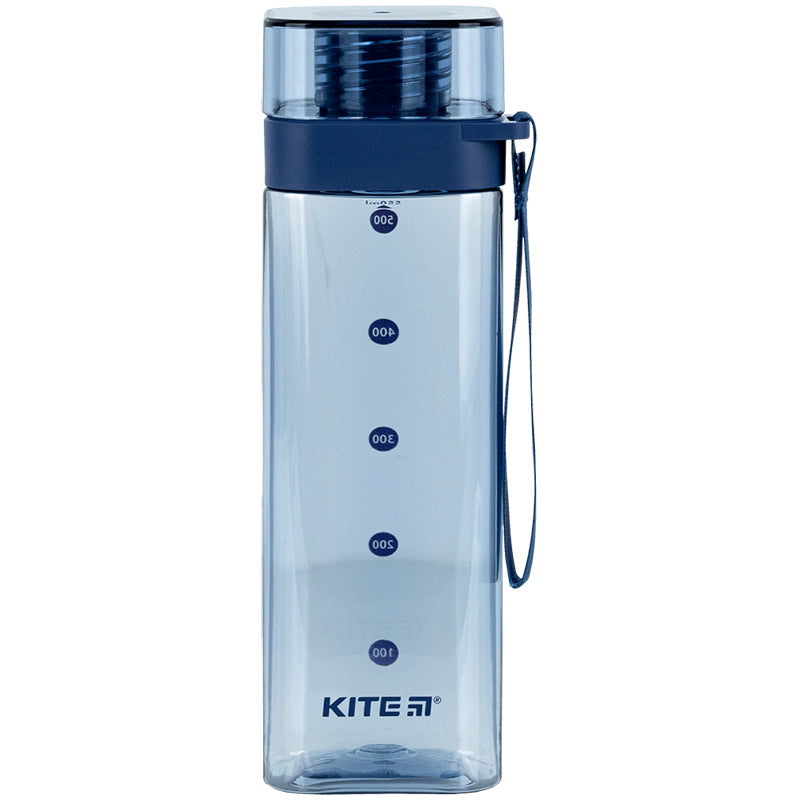 Пляшечка для води квадратна Kite K24-1209-1, 550 мл, блакитна. Фото 8