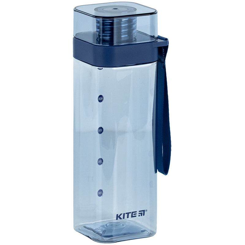 Пляшечка для води квадратна Kite K24-1209-1, 550 мл, блакитна. Фото 9