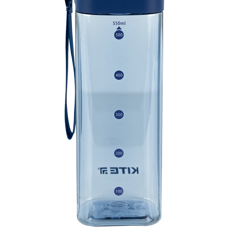 Пляшечка для води квадратна Kite K24-1209-1, 550 мл, блакитна. Фото 10