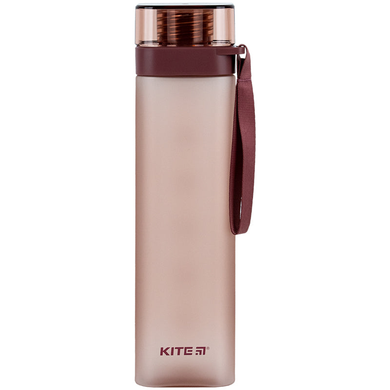 Пляшечка для води квадратна Kite K24-1210-3, 700 мл, бордова