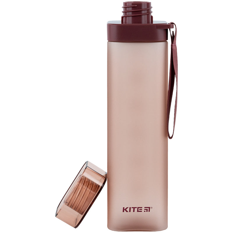 Пляшечка для води квадратна Kite K24-1210-3, 700 мл, бордова. Фото 4