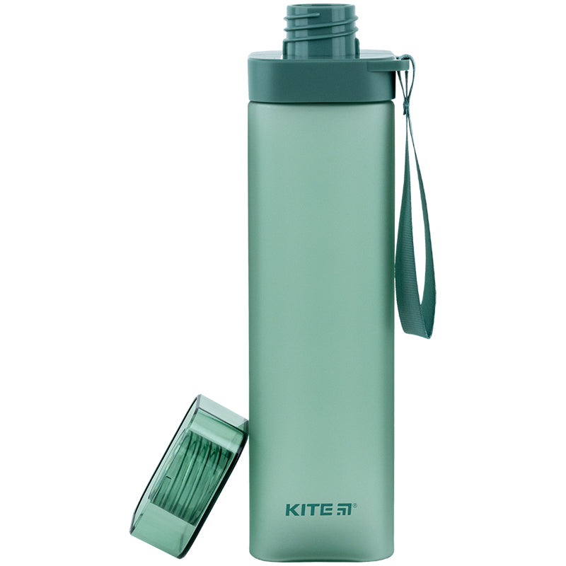 Пляшечка для води квадратна Kite K24-1210-2, 700 мл, зелена. Фото 4
