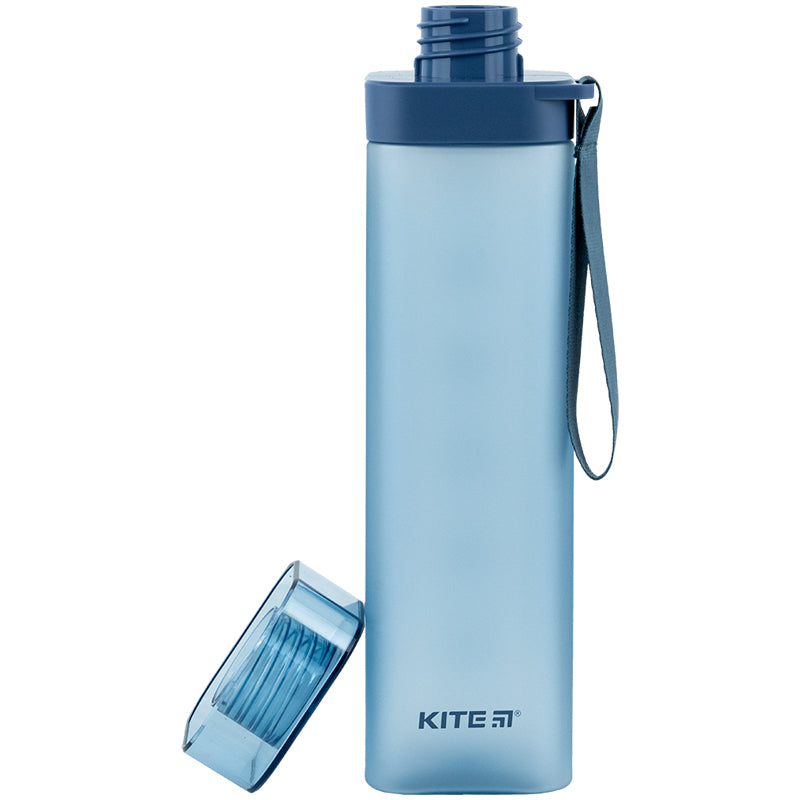 Пляшечка для води квадратна Kite K24-1210-1, 700 мл, синя. Фото 4