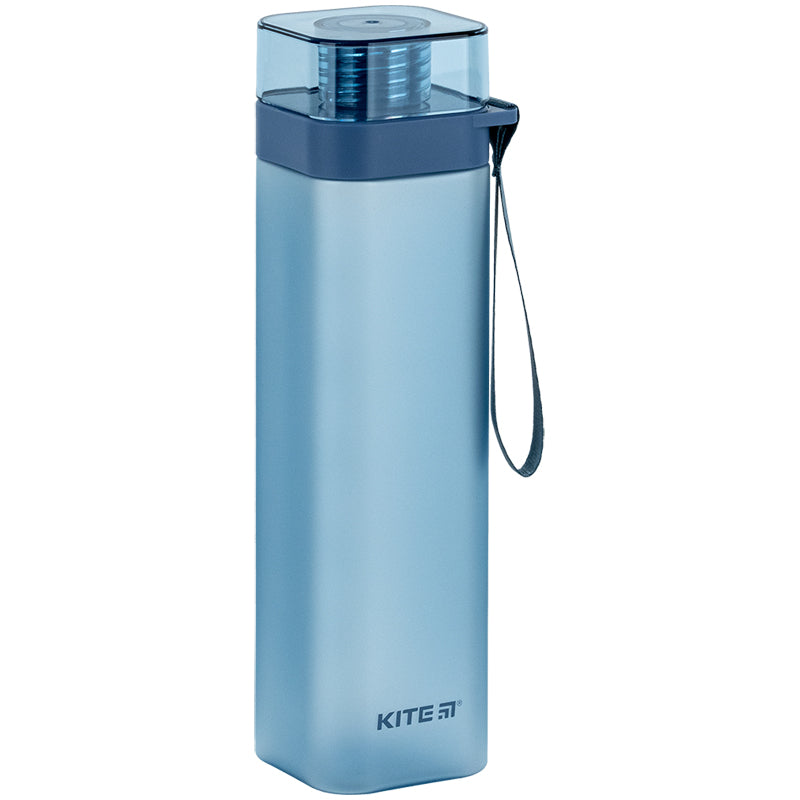 Пляшечка для води квадратна Kite K24-1210-1, 700 мл, синя. Фото 9