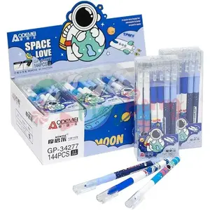 Ручка Aodemei гелева пиши-стирай синя 0,5 мм Spaceman (12шт/уп) 34277. Фото 3