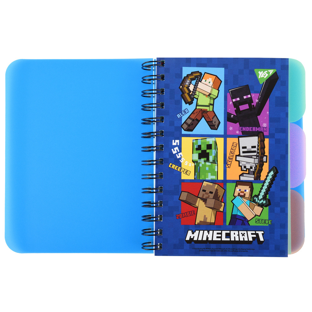 Зошит для записів YES В6 144 аркуша клітинка Minecraft 681992