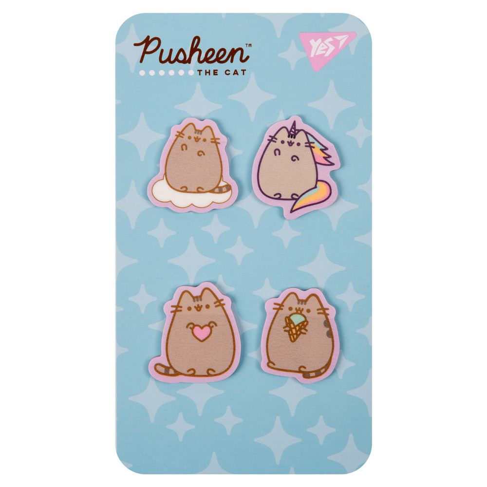 Закладки-стікери Yes Pusheen пластик 80 шт 4х20 170419. Фото 3